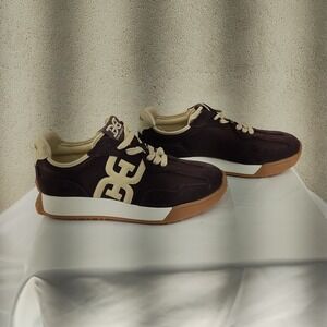 Sam Edelman Sneakers Mens 10 Purple Brown Suede Leather Lace Up Casual Trainer
